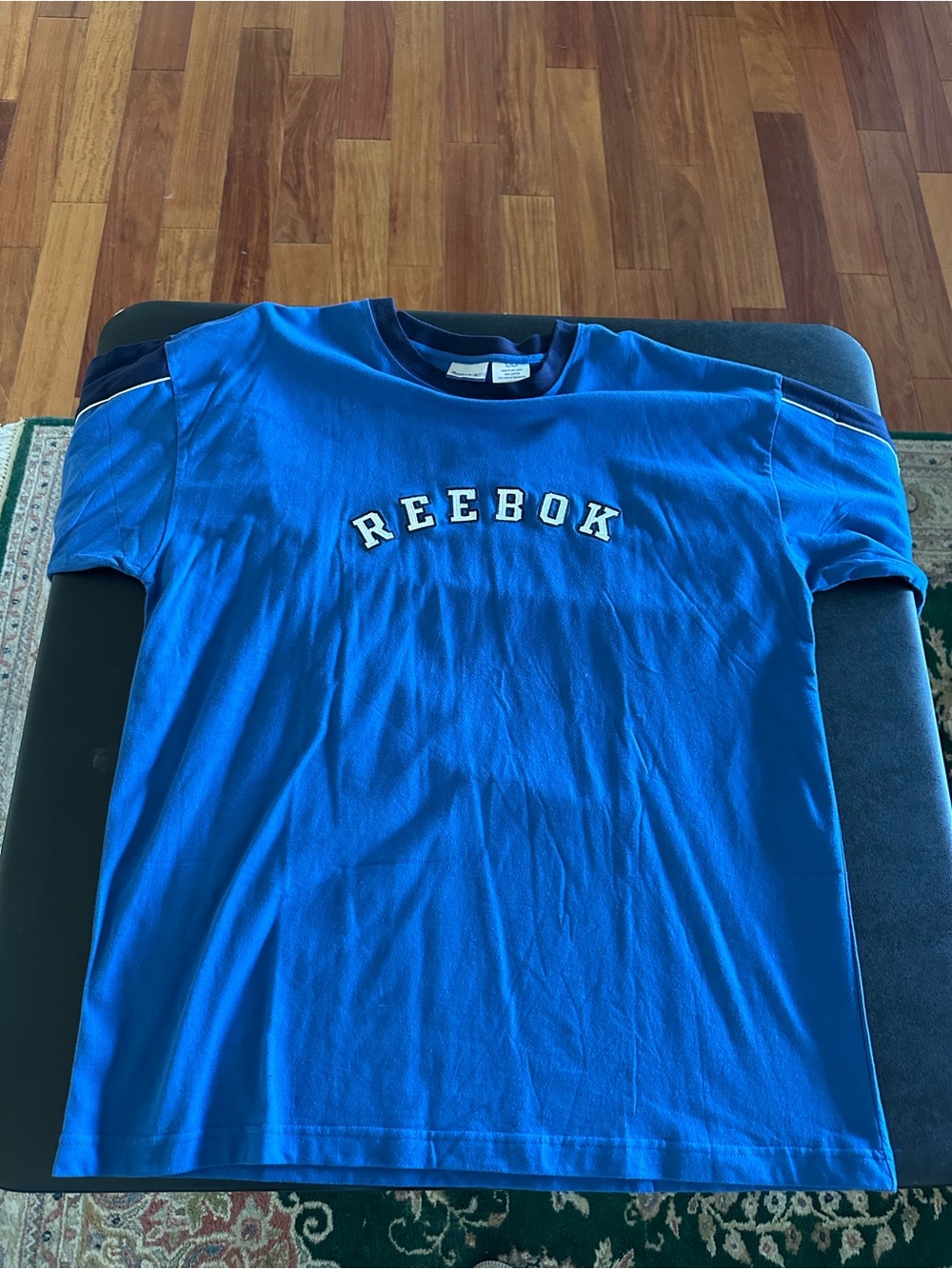 Reebok Men’s Blue Logo T-Shirt Size 2XL